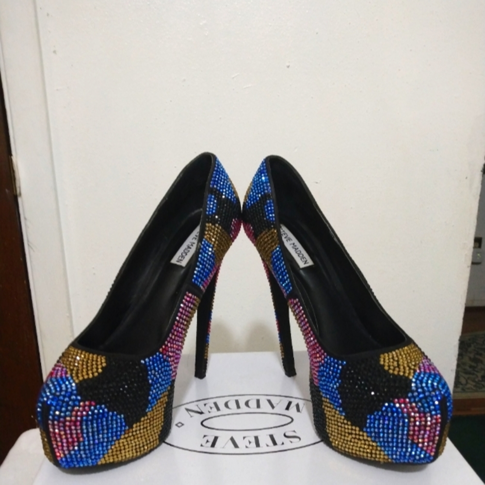 Steve Madden Rhinestone Stilettos.